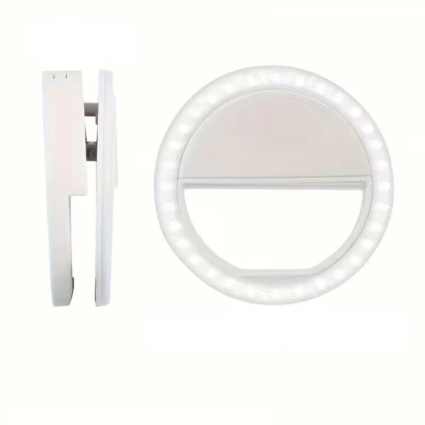 Φωτιστικό LED δαχτυλίδι για live streaming με Smartphone Tablet (Μαύρο)