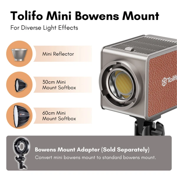 Tolifo Palm Light PL-200B AC Video Light 41.200Lx - 180W