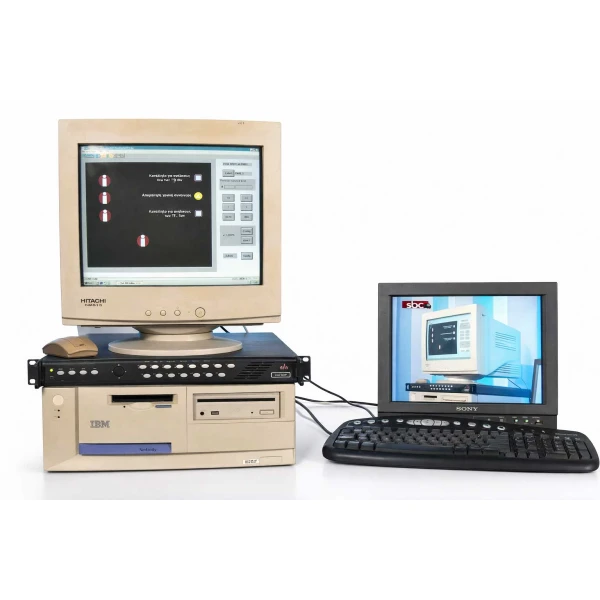 Working Vintage Broadcast logo generator SAV LGA 200P + LGA100 SOFTWARE w IBM PC