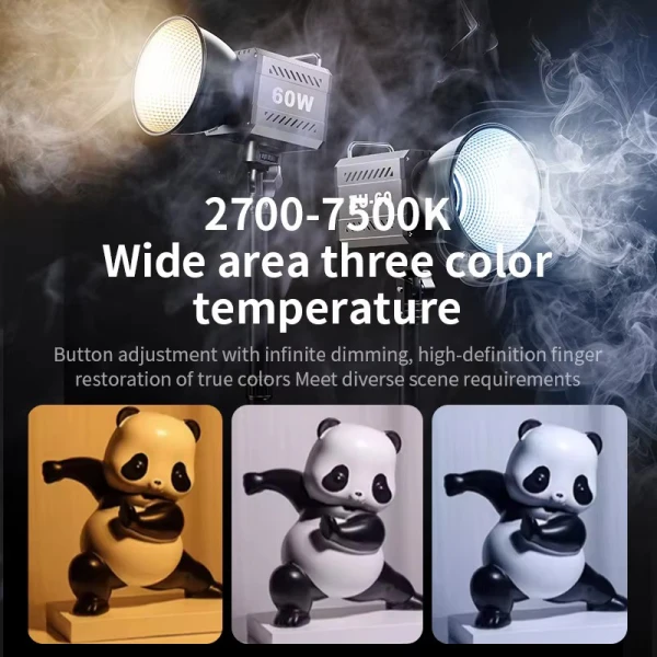Φωτογραφικό Φωτιστικό ZU60 60W COB Video Dimmable Light 2700-7500K Φωτογραφικό Φωτιστικό ZU60 60W COB Video Dimmable Light 2700-7500K