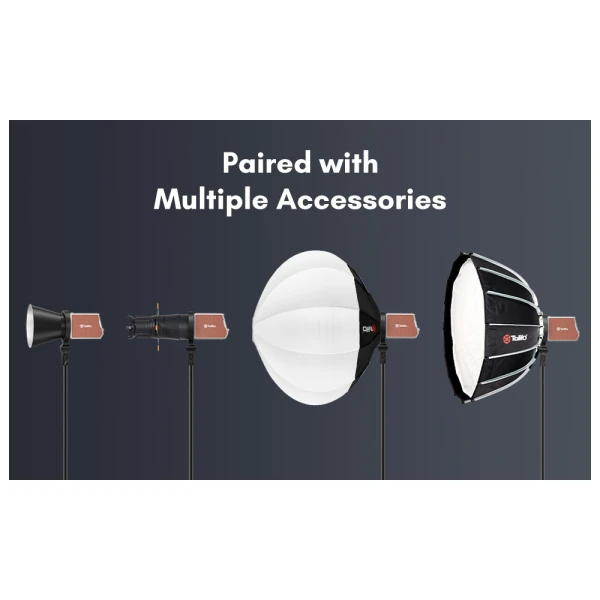 Tolifo MINI Bowens Mount Adapter for PL Series Light PL-100 PL-200
