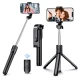 Τηλεσκοπικό Selfie Stick 3 σε 1 με Τρίποδο Bluetooth Τηλεχειριστήριο Περιστροφή 360° - Μαύρο