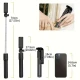 Τηλεσκοπικό Selfie Stick 3 σε 1 με Τρίποδο Bluetooth Τηλεχειριστήριο Περιστροφή 360° - Λευκό