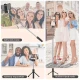 Τηλεσκοπικό Selfie Stick 3 σε 1 με Τρίποδο Bluetooth Τηλεχειριστήριο Περιστροφή 360° - Λευκό