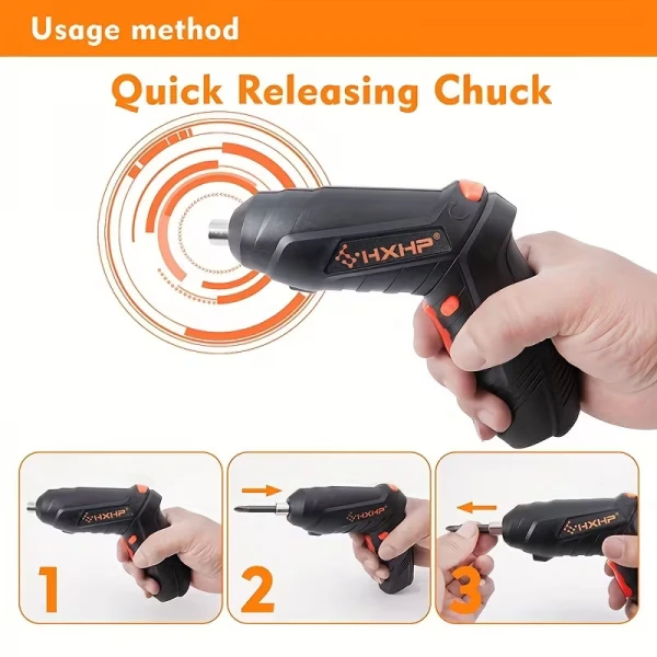 Πολυλειτουργικό Ηλεκτρικό Κατσαβίδι με σετ 47 εργαλείων κ Βαλίτσας