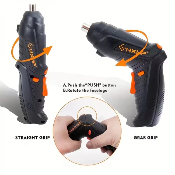 Πολυλειτουργικό Ηλεκτρικό Κατσαβίδι με σετ 47 εργαλείων κ Βαλίτσας