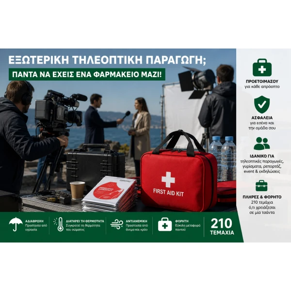 Κιτ Πρώτων Βοηθειών 210 τεμ. με Ψαλίδι και Απαραίτητα Είδη