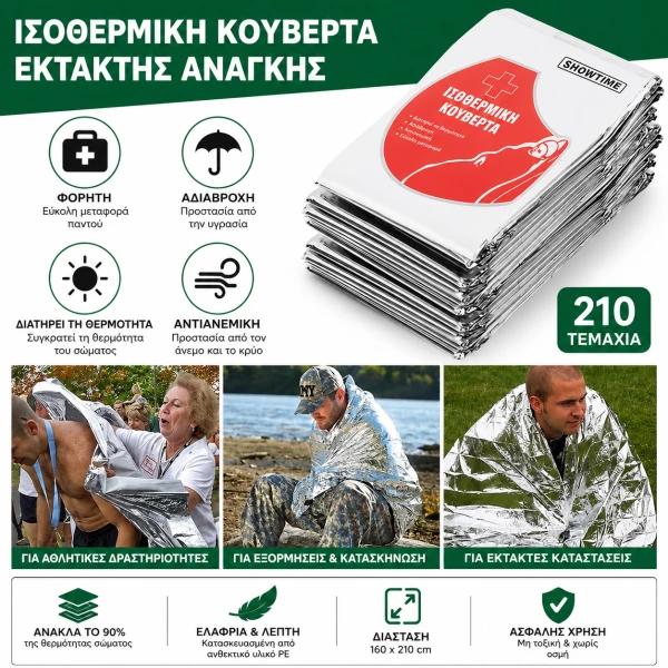 Κιτ Πρώτων Βοηθειών 210 τεμ. με Ψαλίδι και Απαραίτητα Είδη