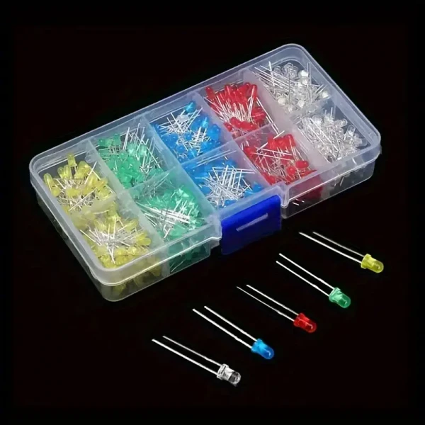 200 Τεμ. LED Diodes Assorted w Box 200 Τεμ. LED Diodes Assorted w Box