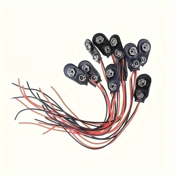 10pcs I-Type 9V Battery Clips