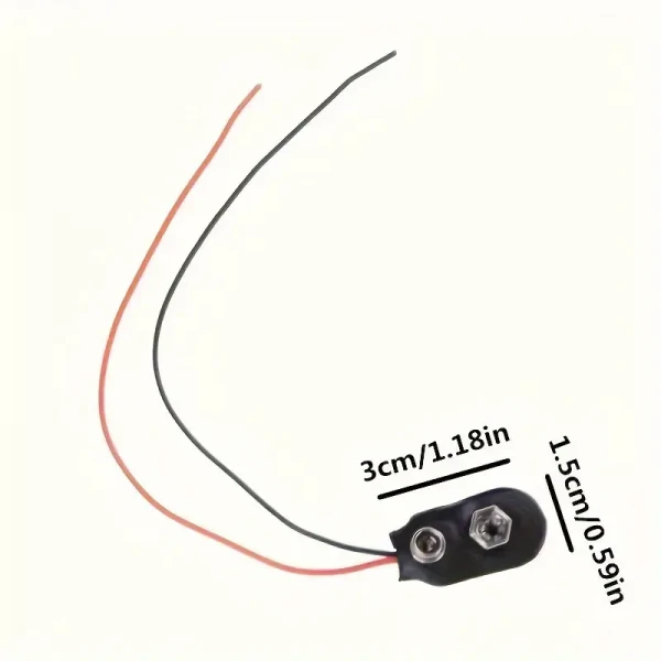 10pcs I-Type 9V Battery Clips
