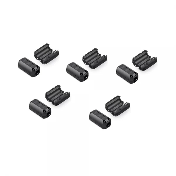 5 τεμ Φερρίτες κουμπωτοί καλωδίων Removable EMC 13mm Υψηλής Απόδοσης 