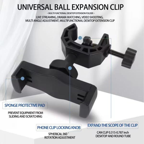 PhotoCame Βάση Στήριξης Τηλεφώνου σε Stand Μικροφώνου Τρίποδα