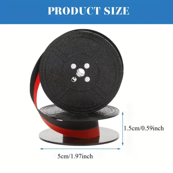 VIBRAN Μελανοταινία 2 χρωμάτων Καρουλάκια για παλιά Vntage Γραφομηχανή - Μαύρο-Κόκκινο