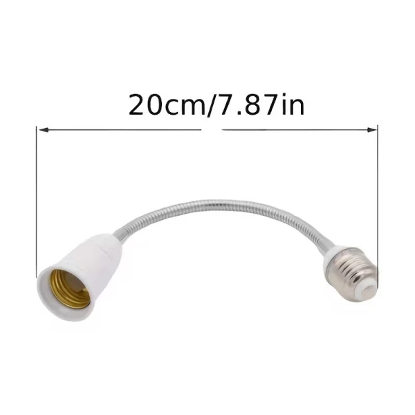 Εύκαμπτος προσαρμογέας υποδοχών λαμπτήρα E27 για προέκταση