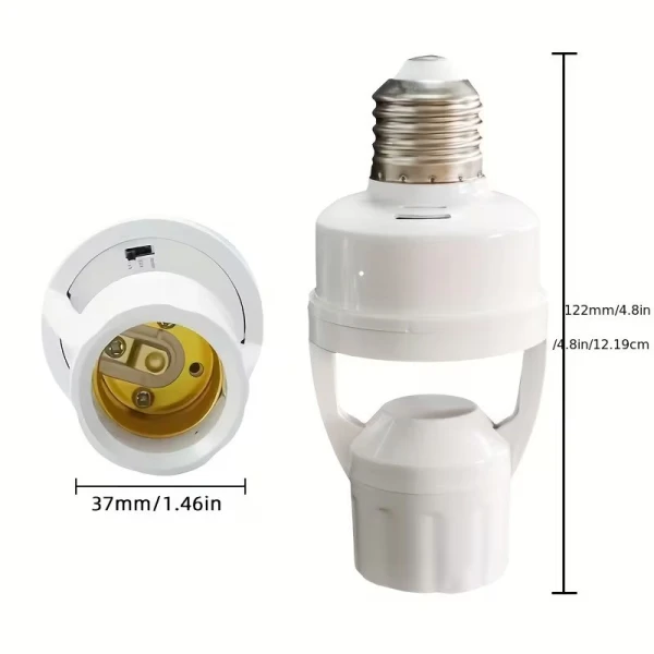 Αισθητήρας Κίνησης Λαμπών E27 με Κάλυψη 120°  κ Ρυθμίσεις