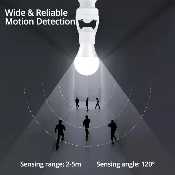 Αισθητήρας Κίνησης Λαμπών E27 με Κάλυψη 120°  κ Ρυθμίσεις