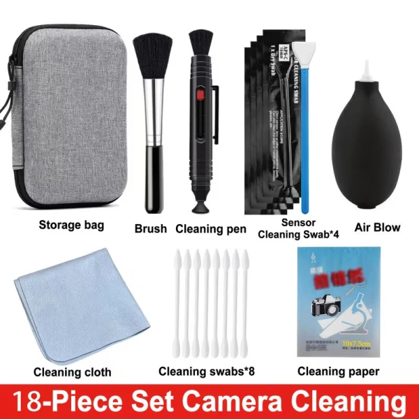 Σετ καθαρισμού φωτογραφικού εξοπλισμού 18 σε 1