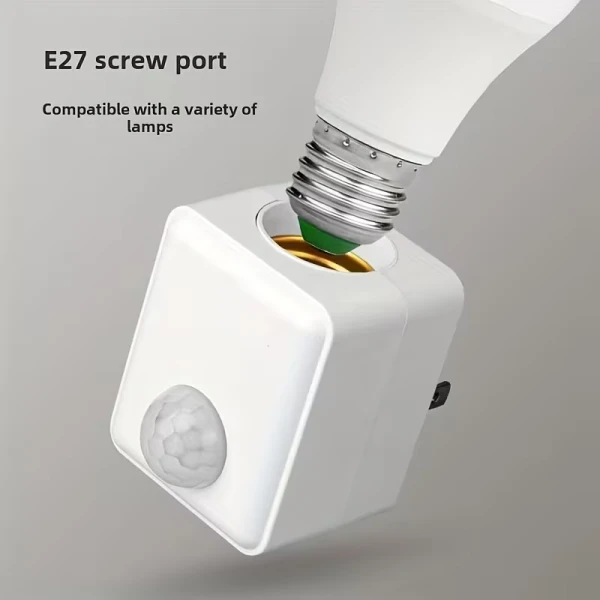 Βάση Λαμπτήρα E27 με Αισθητήρα Υπερύθρων Κίνησης 