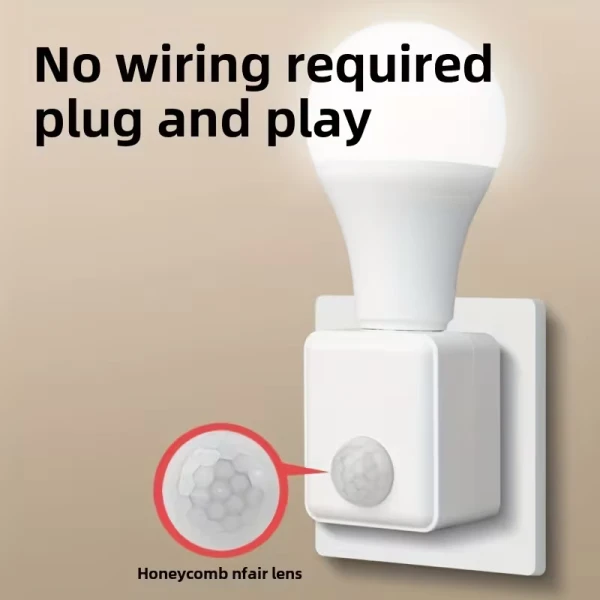 Βάση Λαμπτήρα E27 με Αισθητήρα Υπερύθρων Κίνησης 