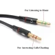 WOXLINE 3.5mm Headphone Mic Audio Y Splitter Cable Female to Dual Male WOXLINE 3.5mm Headphone Mic Audio Y Splitter Cable Female to Dual Male