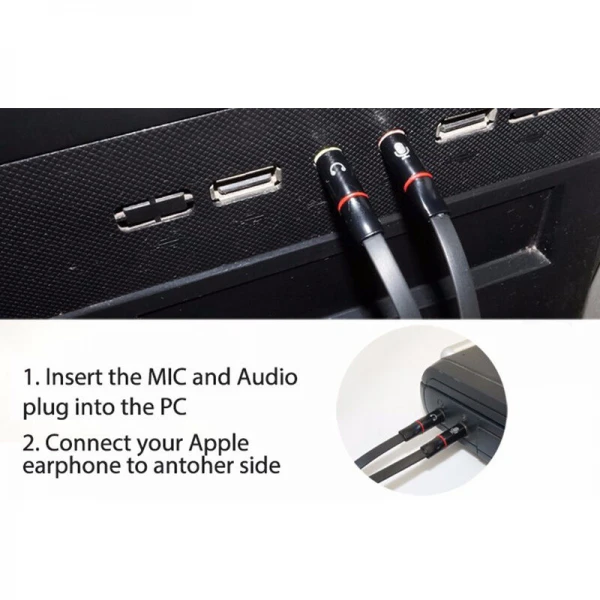 WOXLINE 3.5mm Headphone Mic Audio Y Splitter Cable Female to Dual Male WOXLINE 3.5mm Headphone Mic Audio Y Splitter Cable Female to Dual Male