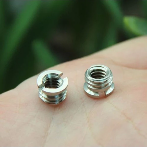5 x 1/4" to 3/8" Convert Screw Adapter for Tripod 5 x 1/4" to 3/8" Convert Screw Adapter for Tripod
