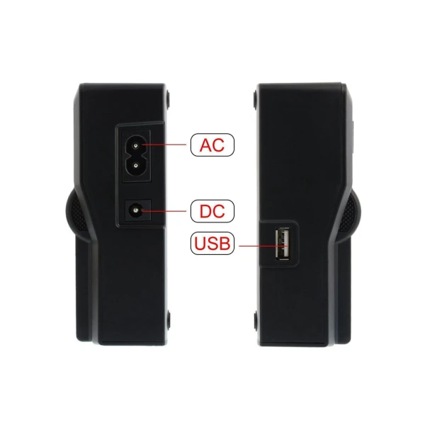 Σετ Διπλού φορτιστή με οθόνη (AC/DC/USB ports) με 2 Decoding μπαταρίες 7800mAh NP-F970