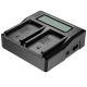 Σετ Διπλού φορτιστή με οθόνη (AC/DC/USB ports) με 2 Decoding μπαταρίες 7800mAh NP-F970