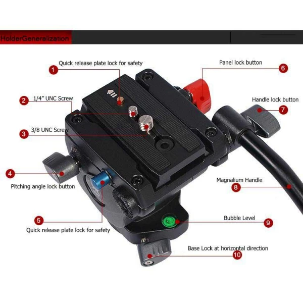Custom τρίποδας Diat AS40 Kit 1,8m με υδραυλική κεφαλή TVP40 Custom τρίποδας Diat AS40 Kit 1,8m με υδραυλική κεφαλή TVP40