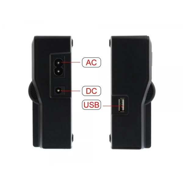 Digital LCD Dual Charger For Sony NP Batteries (AC/DC/USB ports) Digital LCD Dual Charger For Sony NP Batteries (AC/DC/USB ports)