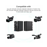Σετ Διπλού φορτιστή με οθόνη (AC/DC/USB ports) με 2 Decoding μπαταρίες 7800mAh NP-F970
