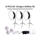 OutletVideo οκταγωνικό φωτιστικό Softbox σετ με 3 λάμπες (2025W - 33.000 Lumens) OutletVideo οκταγωνικό φωτιστικό Softbox σετ με 3 λάμπες (2025W - 33.000 Lumens)