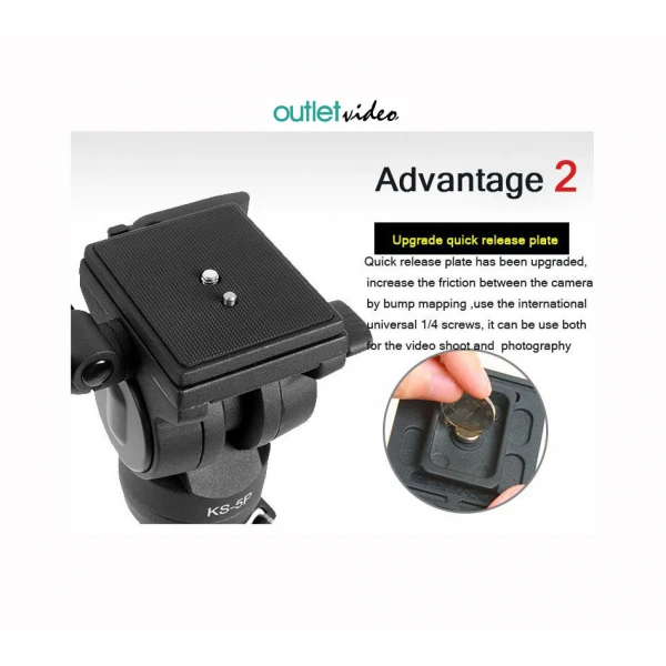 Τρίποδας Diat DT650 kit για βιντεοκάμερες & DSLR (Έως 5 κιλά) Τρίποδας Diat DT650 kit για βιντεοκάμερες & DSLR (Έως 5 κιλά)