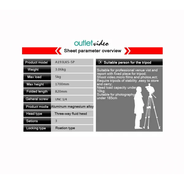 Τρίποδας Diat DT650 kit για βιντεοκάμερες & DSLR (Έως 5 κιλά) Τρίποδας Diat DT650 kit για βιντεοκάμερες & DSLR (Έως 5 κιλά)