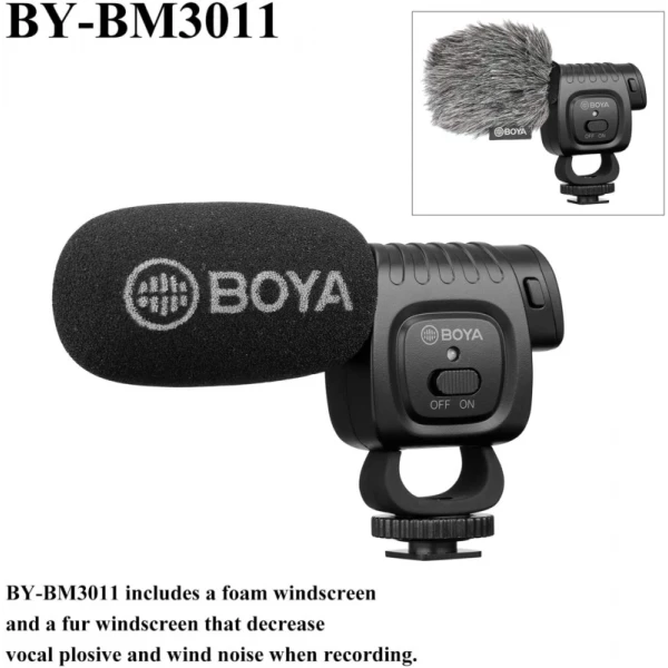 BOYA BY-BM3011 κατευθυντικό πυκνωτικό μικρόφωνο BOYA BY-BM3011 κατευθυντικό πυκνωτικό μικρόφωνο