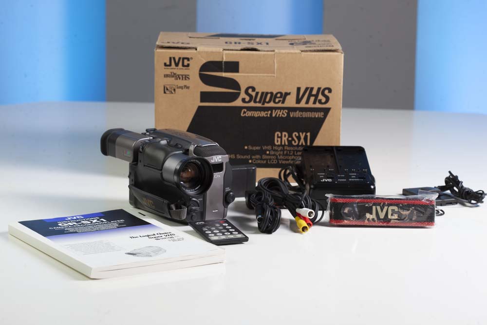 Vintage JVC GR-SX1 S-VHS-C Camcorder boxed 1993